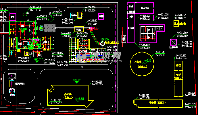 生物质发电厂总平面布置图