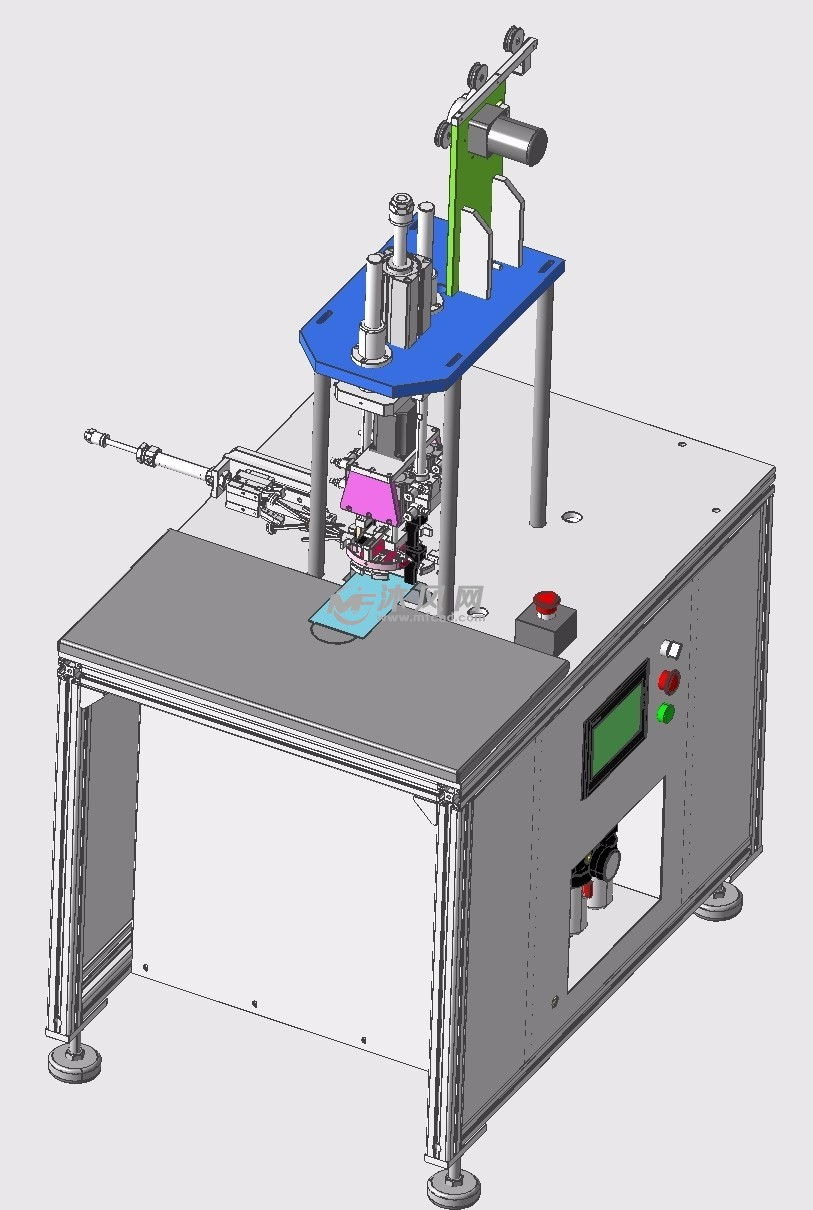 口罩焊耳带机半自动 - 机械加工图纸 - 沐风网