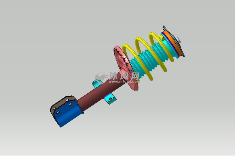 汽車懸掛減震器3d模型