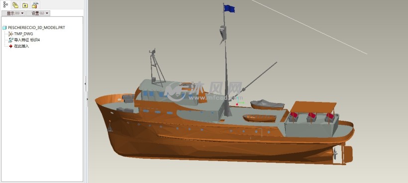 渔船三维图
