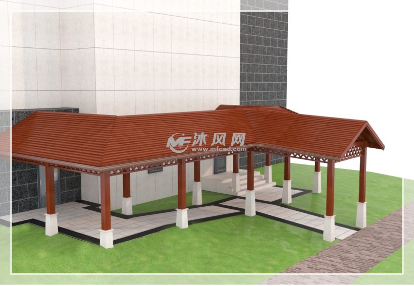 风雨长廊施工图