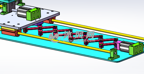 伸缩式倍距连杆机构