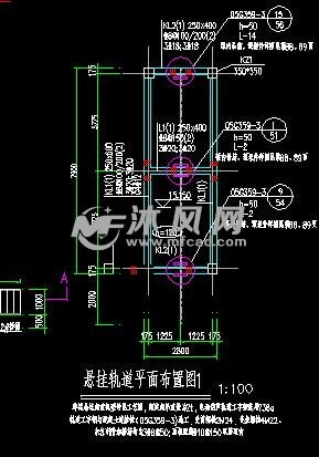 悬挂轨道平面布置图