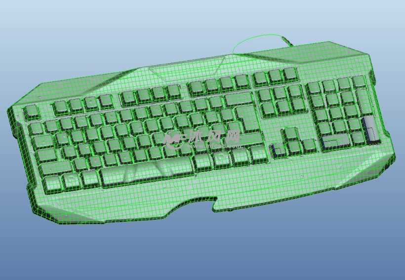 机械游戏键盘 - 电脑周边图纸 - 沐风网