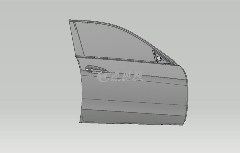 前车门三维设计模型