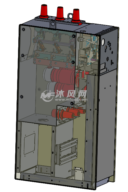 柜体所含三工位负荷开关柜体零部件装配信息柜体轴测图(右)充气柜组合