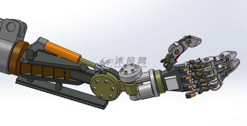 仿生機械手 手部細節