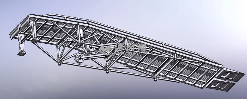 10吨移动登车桥 - 建筑模型图纸 - 沐风网