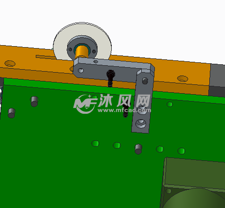 拉簧组成的刹车机构