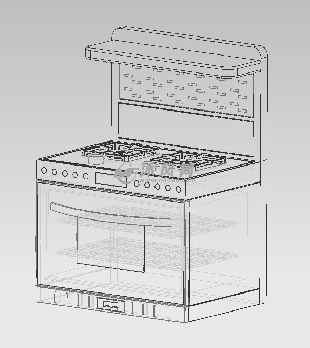 集成灶模型设计