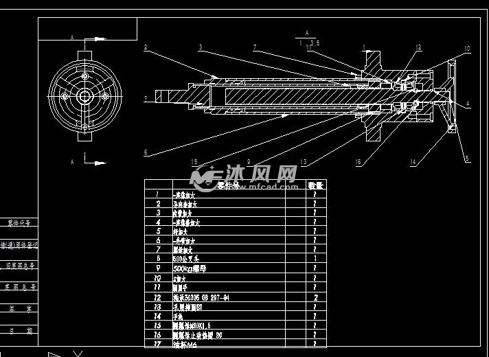 手動推杆500公斤300行程圖 - 機床附件圖紙 - 沐風網