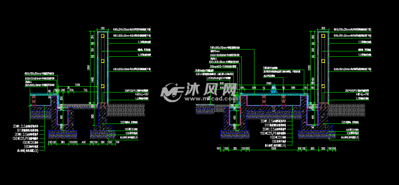 镜面水景施工图