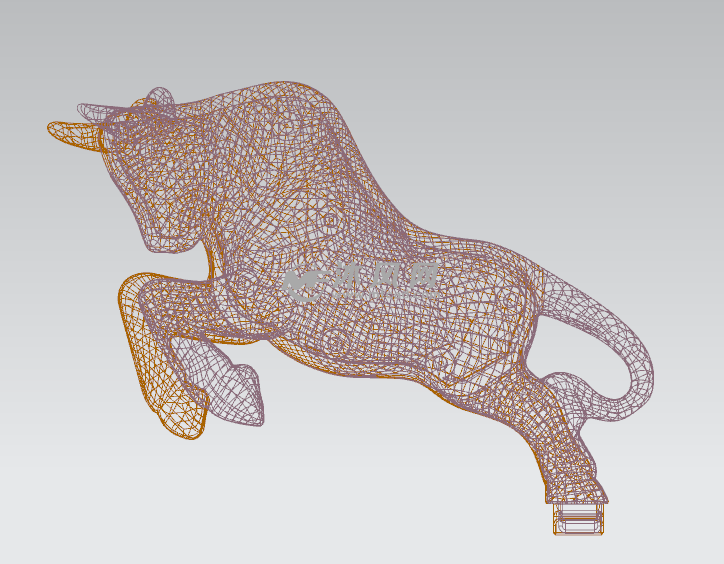 玩具牛设计模型