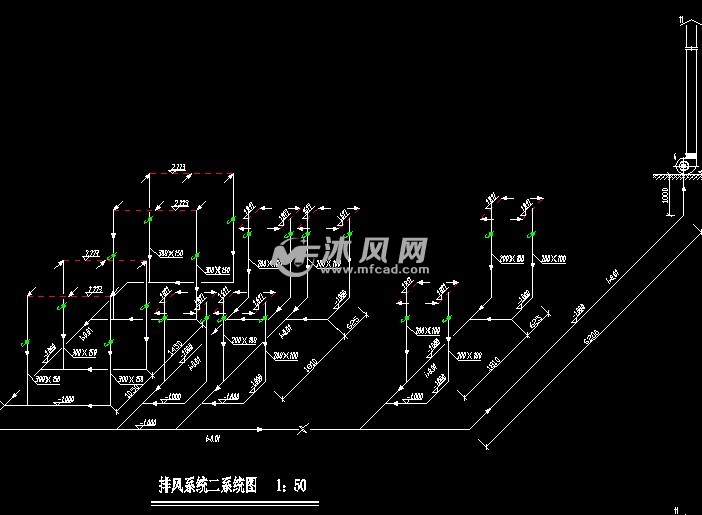 镀锌镀铜槽排风系统图