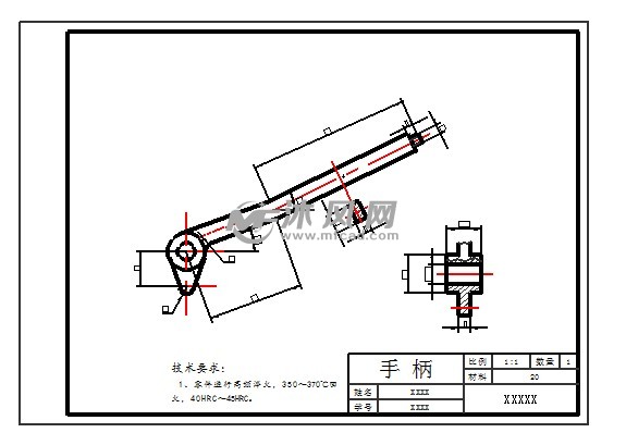 手压阀图纸cad - 阀体图纸 - 沐风网