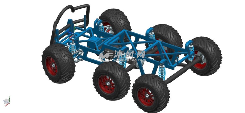 加强版山地车沙滩车底盘结构框架