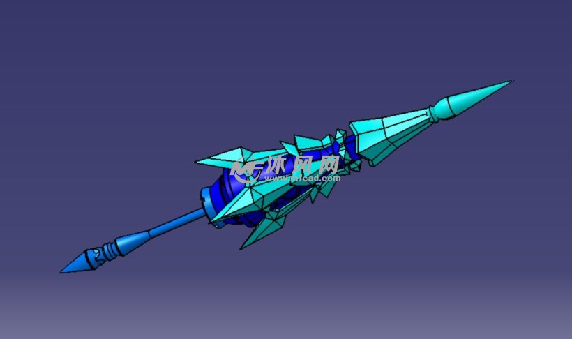 雅典娜冰冠公主武器建模