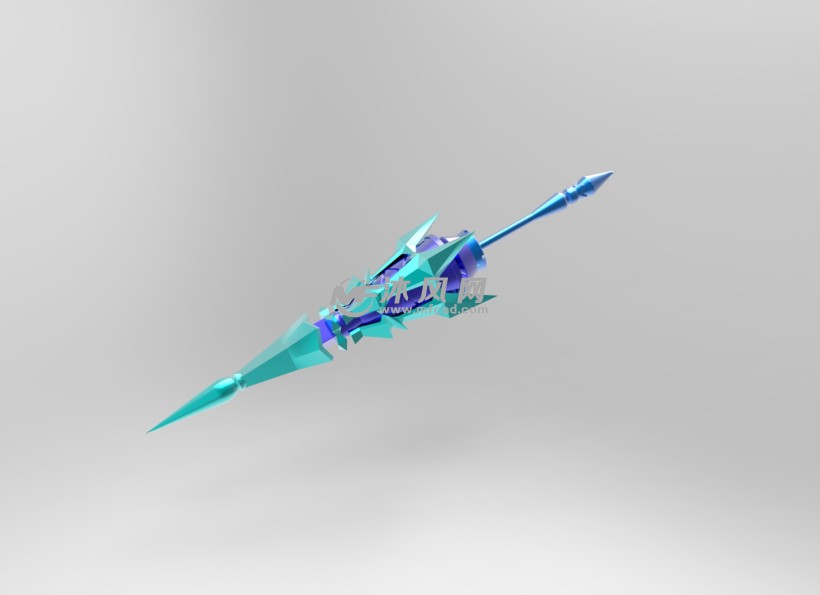 雅典娜冰冠公主武器建模