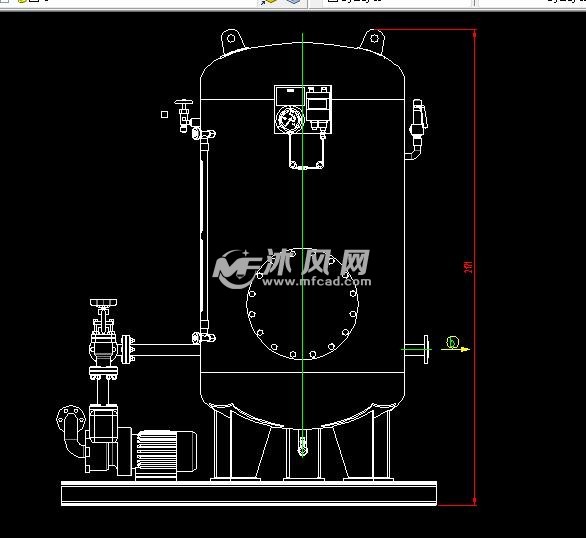 1立方恒压差溢流罐 - 储存压力容器图纸 - 沐风网