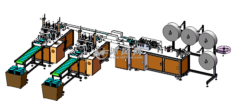 mfkz-zp-000 一拖二平面口罩机 - 输送和提升设备图纸 - 沐风网