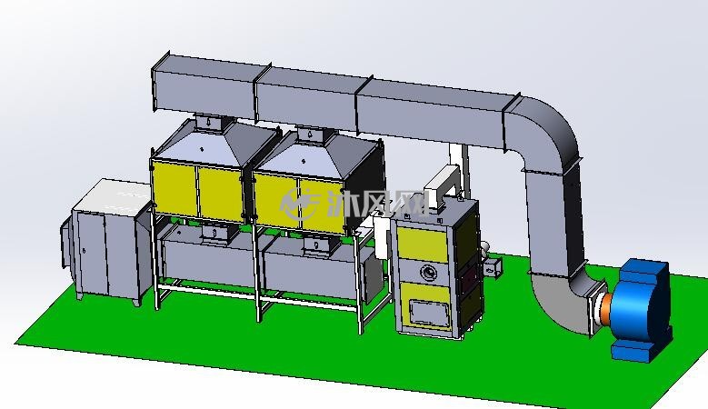 1万风量催化燃烧solidworks图纸