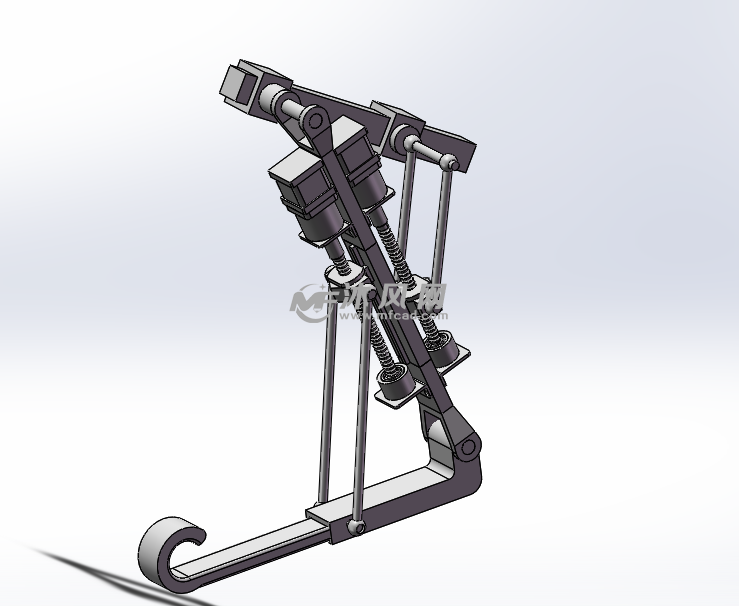 机器狗腿关节轴视图