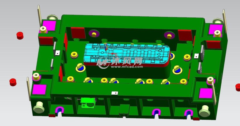 車窗內板加強件拉延模 - 衝壓模具圖紙 - 沐風網