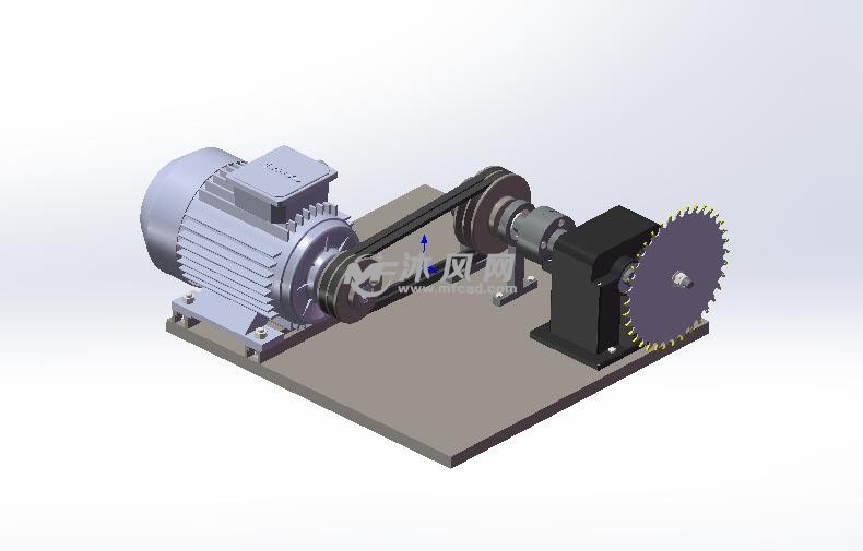 切割机设计模型建模 - 机械加工图纸 - 沐风网