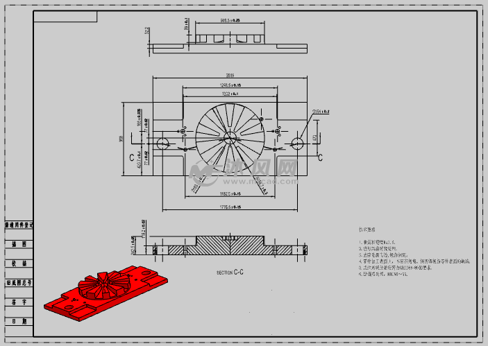 轮胎轮辐生产工艺与冲压模具设计 - 冲压模具图纸 - 沐风网