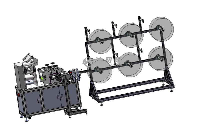 全新修正版kn95口罩机打片半自动生产线 - 输送和提升设备图纸 - 沐风