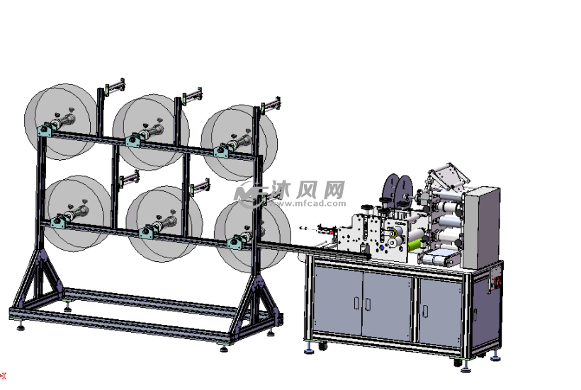 全新修正版kn95口罩机打片半自动生产线 - 输送和提升设备图纸 - 沐风