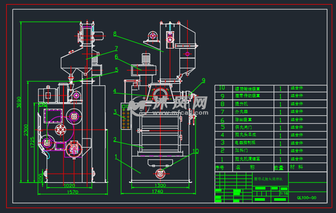 q100履带式抛丸机