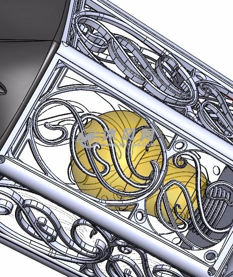 创意台灯建模设计 - 日常用品图纸 - 沐风网