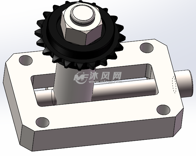 自己设计的一款简易链条张紧装置