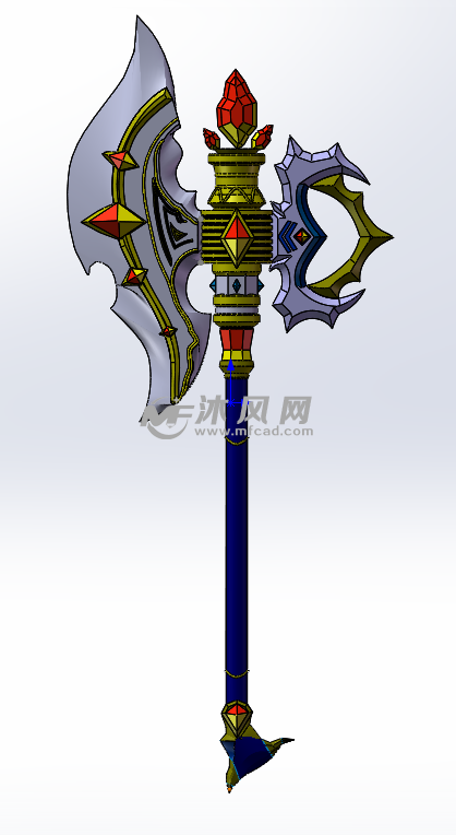 帅气的斧头 - 玩具公仔图纸 - 沐风网