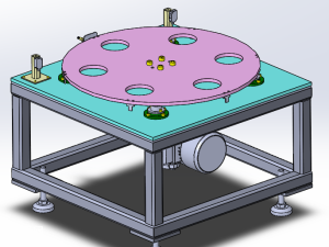 旋转定位工装转盘