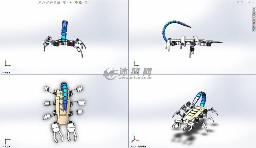 仿生蠍子六足機器人