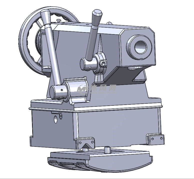 车床尾座模型sw