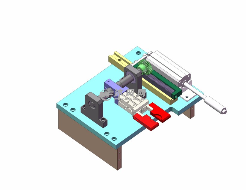 气动夹取翻转机构