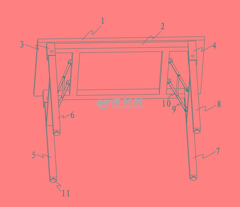 便携式折叠桌设计
