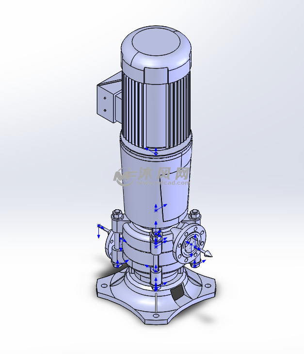 100mm离心泵等轴测