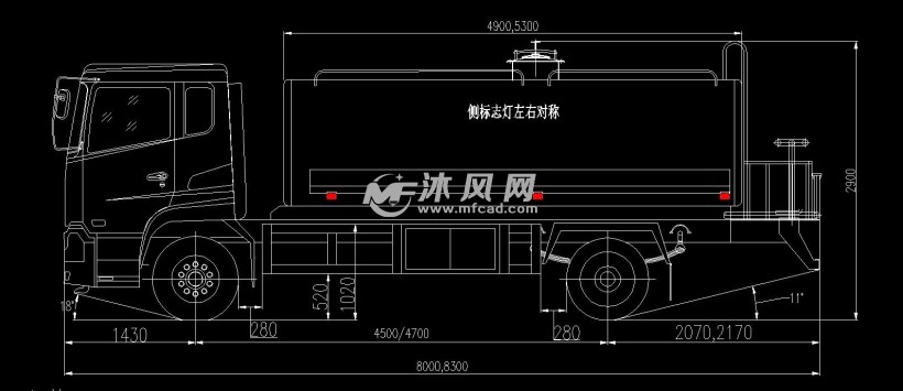 洒水车公告图纸