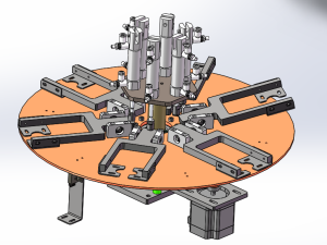 12工位工件旋转装置 - solidworks机械设备模型下载 - 沐风图纸