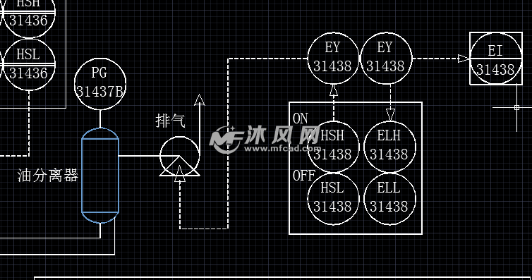 空分分餾塔膨脹機系統工藝流程圖