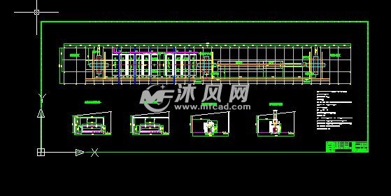 轿运车涂装电泳线工艺布置图 - 通用设备图纸 - 沐风网