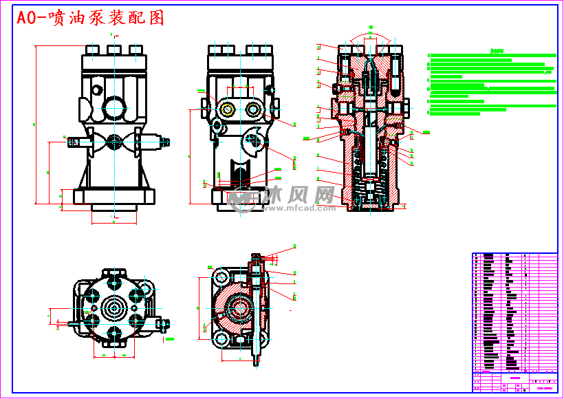 320型柴油机喷油泵设计
