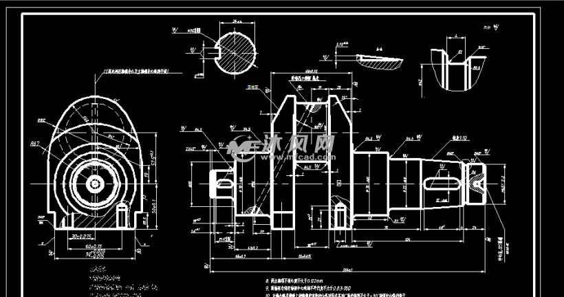 曲轴零件图