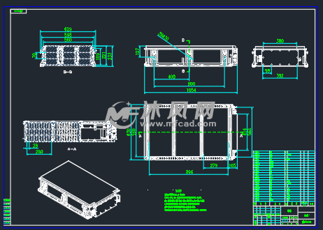 电池箱设计图 - 电子电工图纸 - 沐风网