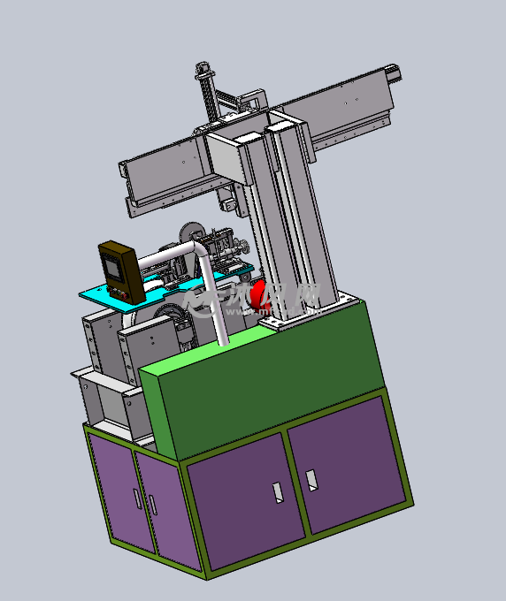 自动研磨机械手 机构左侧面