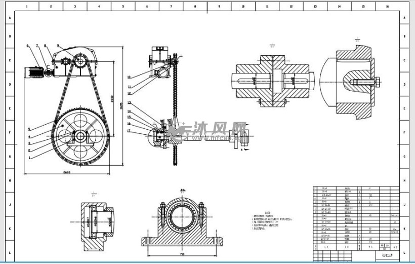 垂直循环式立体车库动力系统